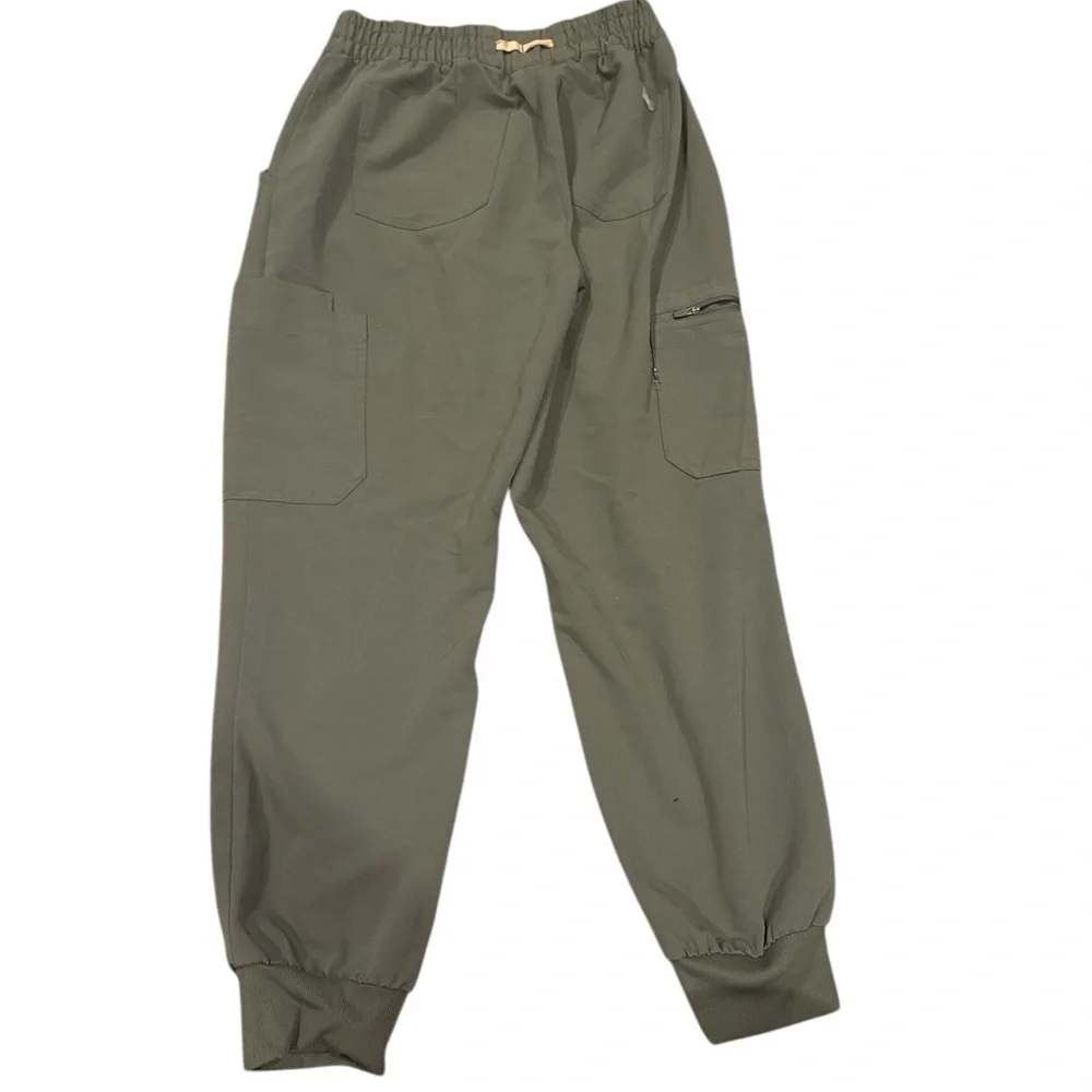 Figs Sage Green Elastic Waist scrub Pants